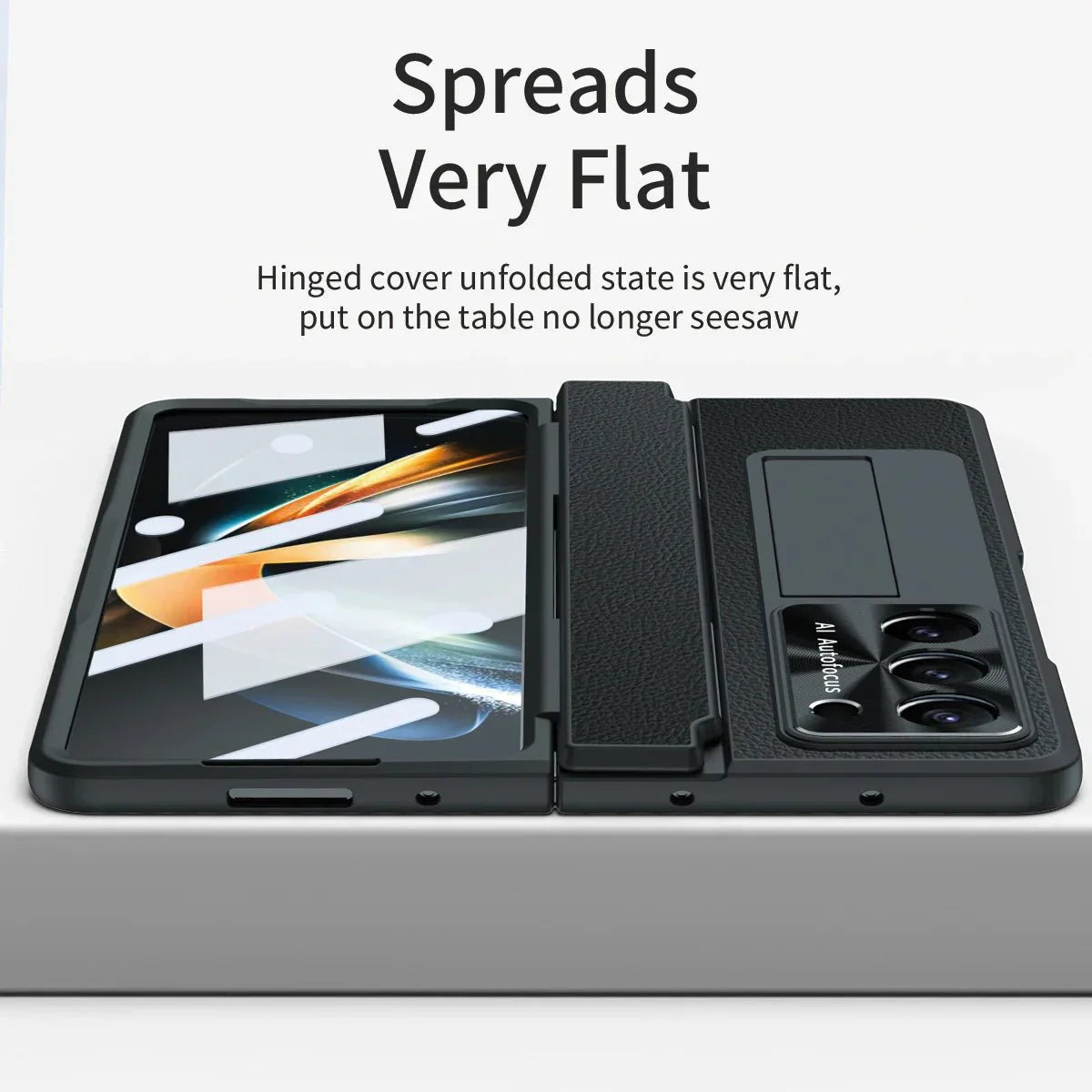 BEIPHONE™|Plating Leather Stand Case for Samsung Galaxy Z Fold 6
