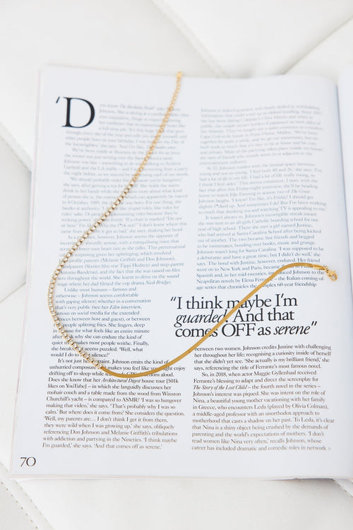 18k Gold Sundown Gleaming Necklace Gold