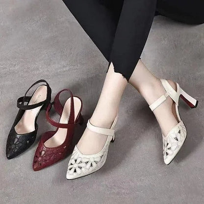 Women’s Leather-Look Comfort Heels