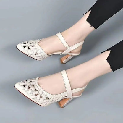 Women’s Leather-Look Comfort Heels