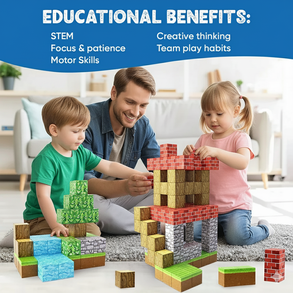 SmartBrix™ STEM Learning Magnetic Building Blocks