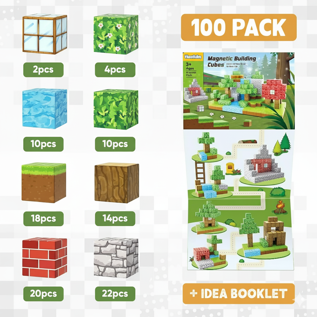 SmartBrix™ STEM Learning Magnetic Building Blocks