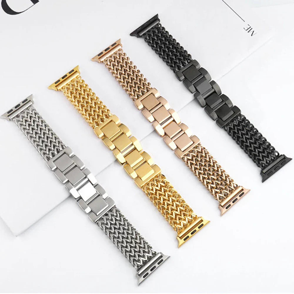 Braided Stainless Steel Strap For Apple Watch Series