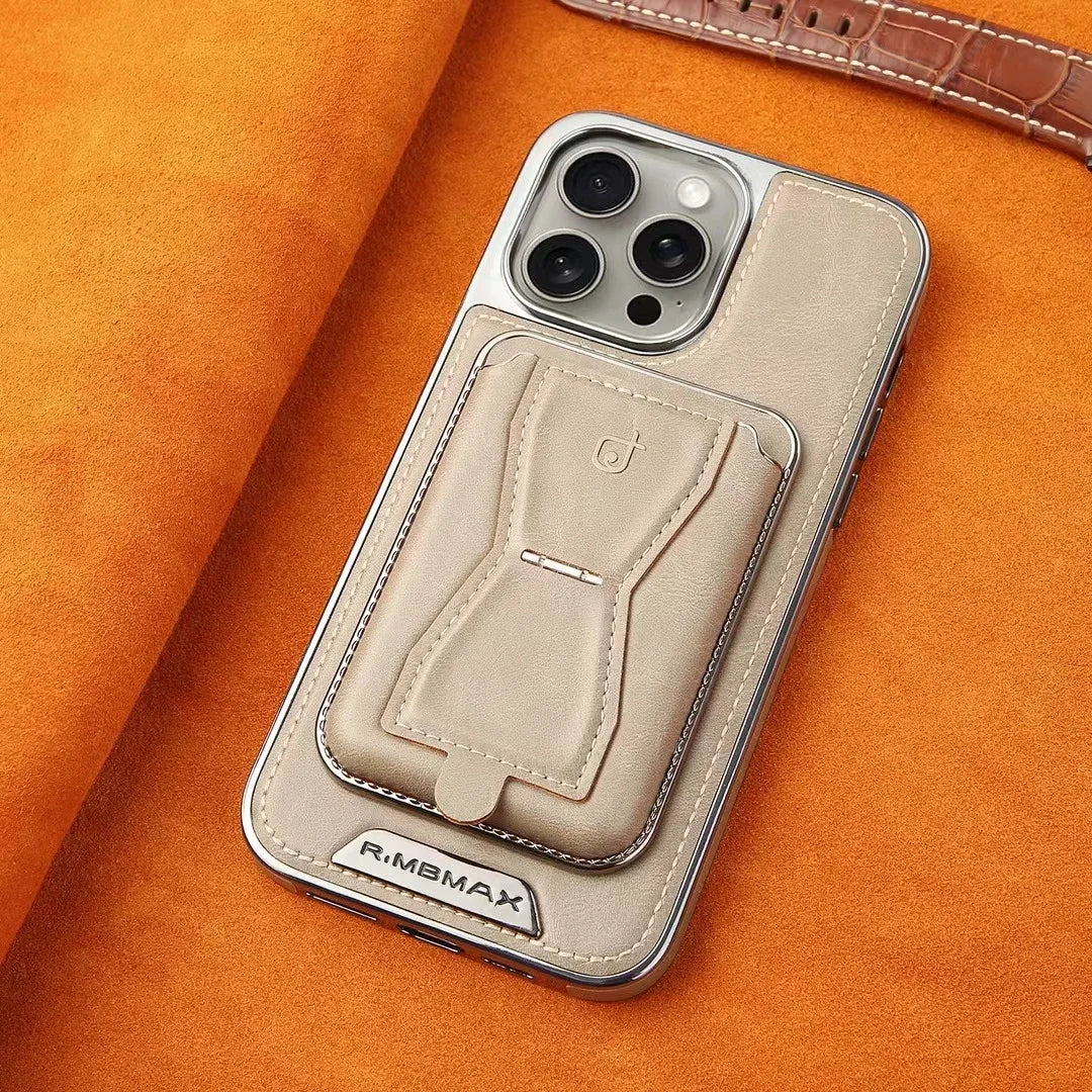 Leather Case with Wallet Stand For iPhone