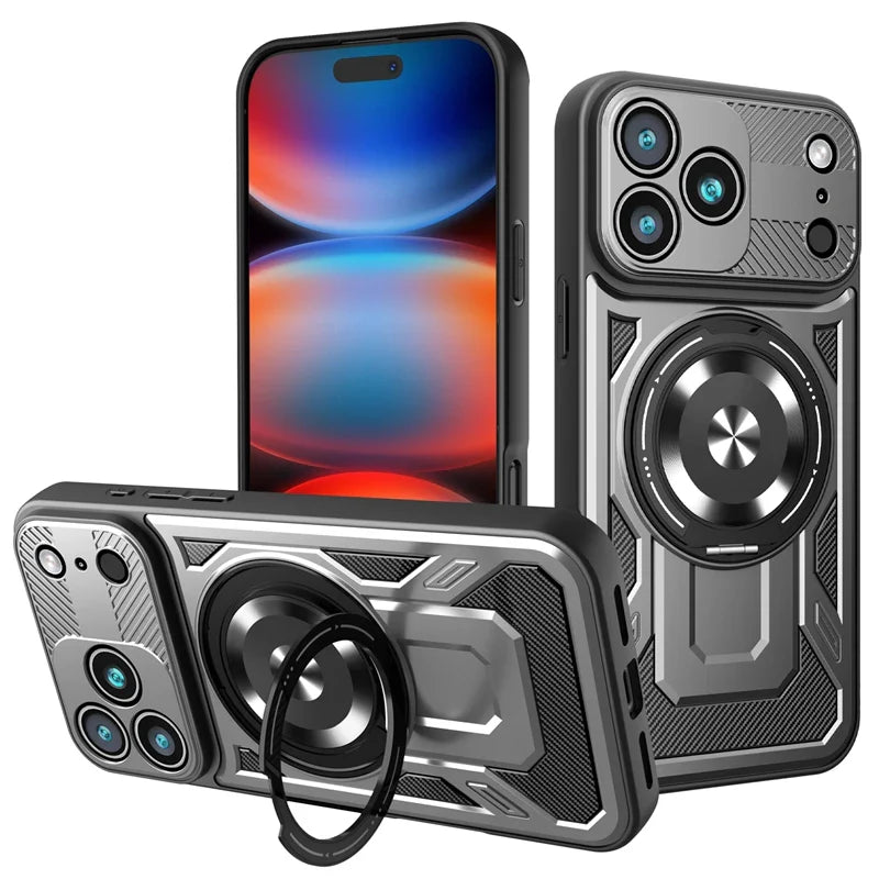 Premium MagSafe Armor Ring Stand iPhone Case