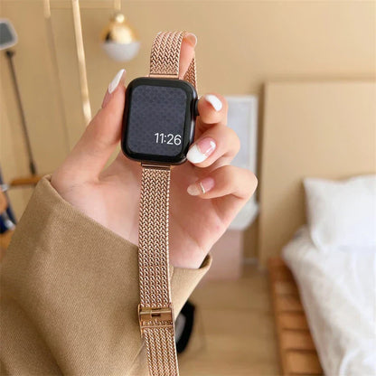Metal Gold Strap For Apple Watch Series