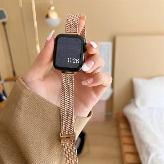 Metal Gold Strap For Apple Watch Series