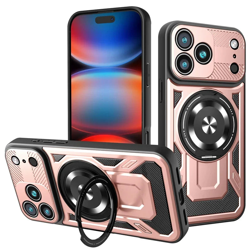 Premium MagSafe Armor Ring Stand iPhone Case