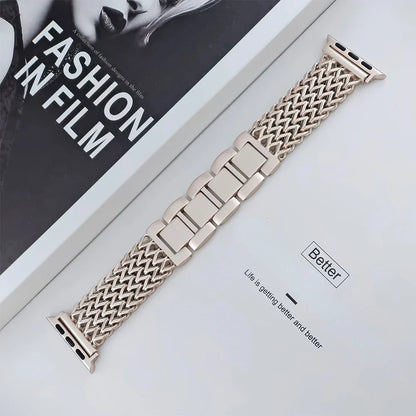 Braided Stainless Steel Strap For Apple Watch Series