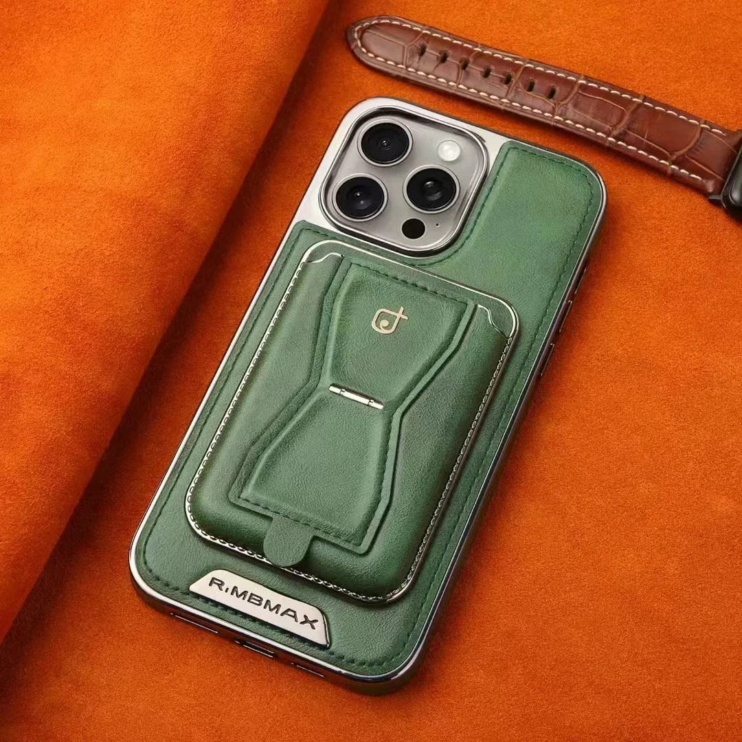 Leather Case with Wallet Stand For iPhone