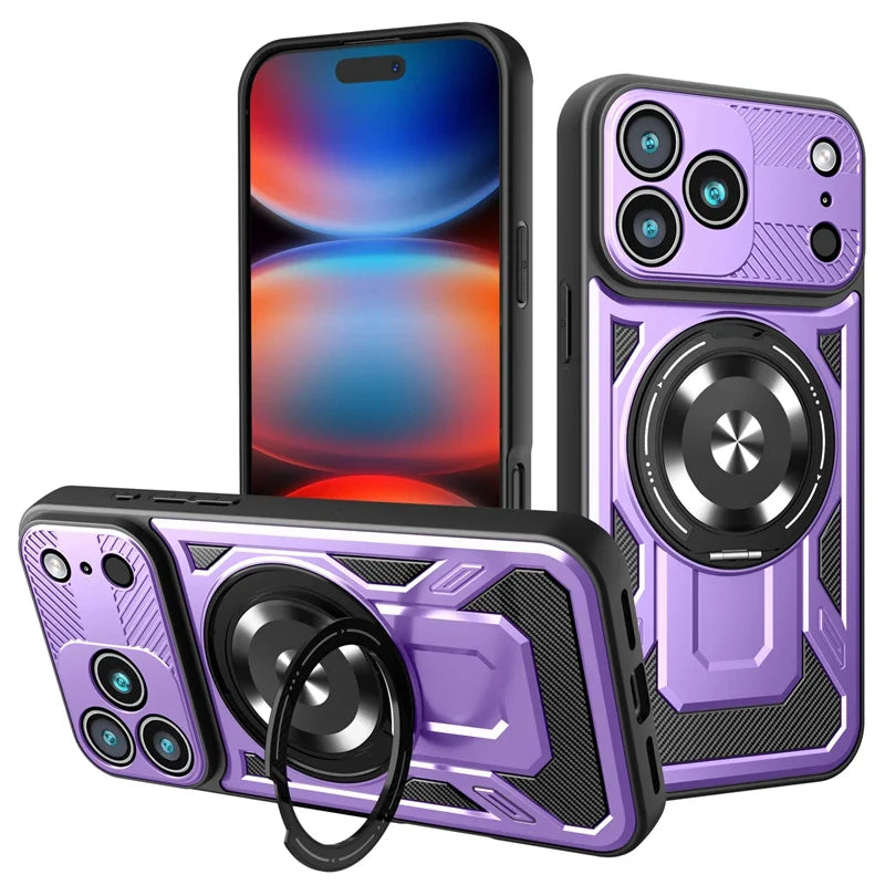 Premium MagSafe Armor Ring Stand iPhone Case