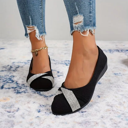 Women’s Lightweight Rhinestone Wedge Shoes